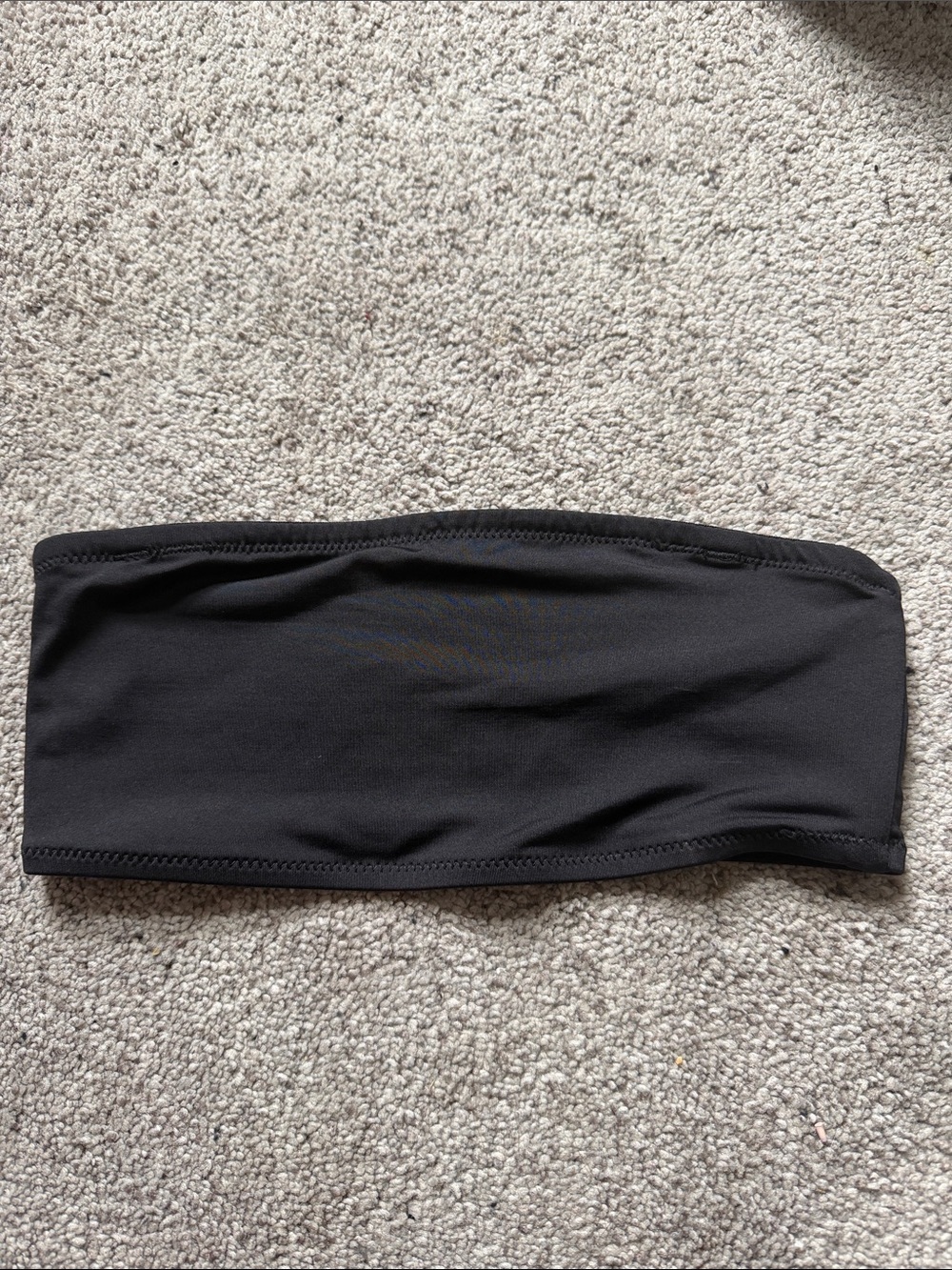 skims Black Strapless Bandeau Top